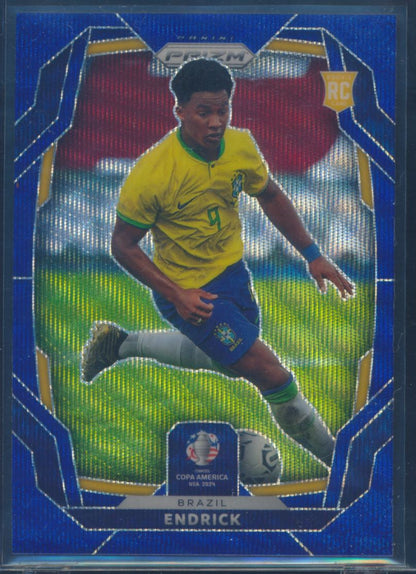 2024 Panini Prizm Conmebol COPA America Endrick #24 Brazil Rookie Blue Wave /199