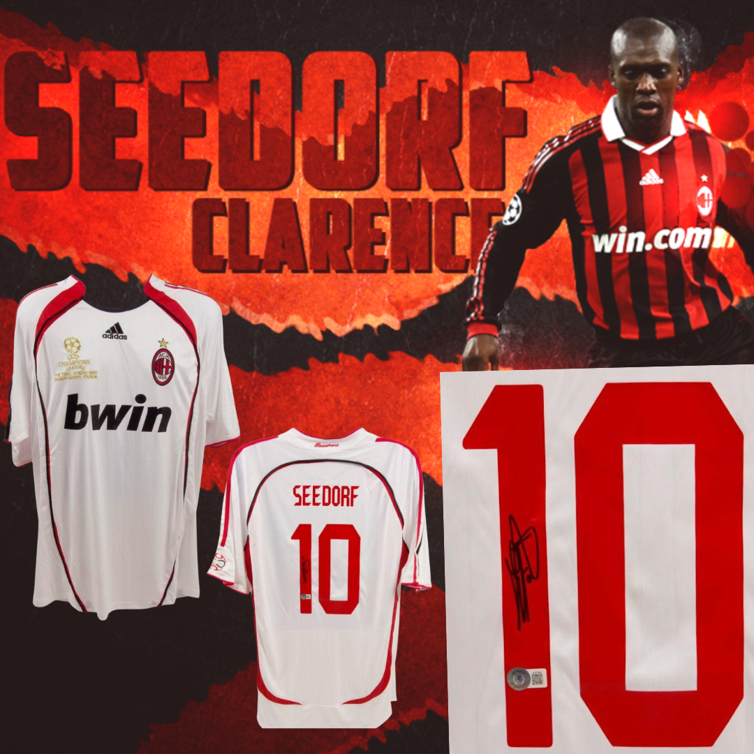 Clarence Seedrof Milan Autograph Signed jersey