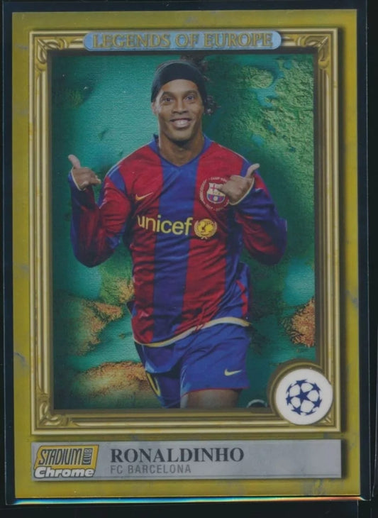 2022-23 Stadium Club Chrome Ronaldinho "Legends Of Europe" Unicef