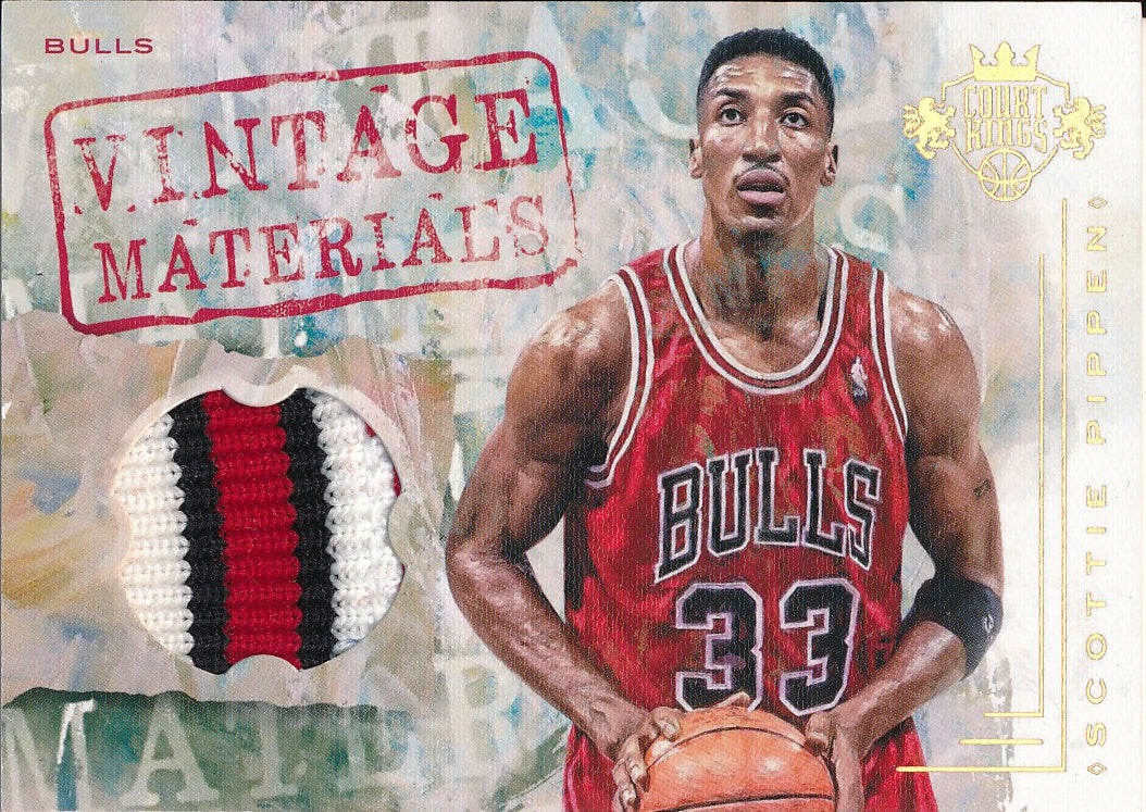 2016-17 Panini Court Kings Basketball #13 Scottie Pippen Vintage Materials  /5