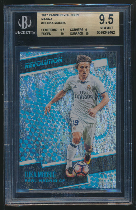 2017-18 Panini Revolution #8 Luka Modric Magna 01/49 Real Madrid CF BGS 9.5 SP