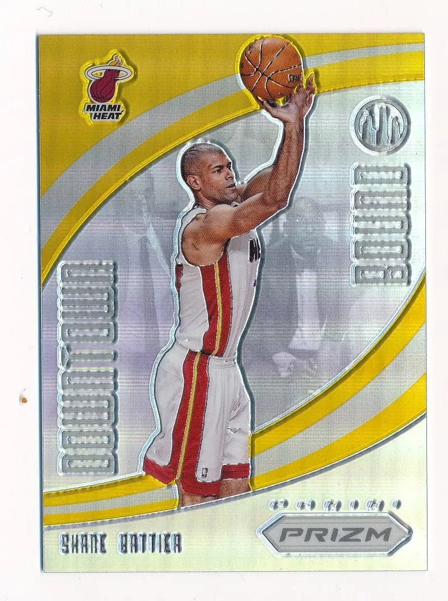 2012-13 Panini Prizm Gold Prizm Downtown Bound Miami Heat #17 Shane Battier /10