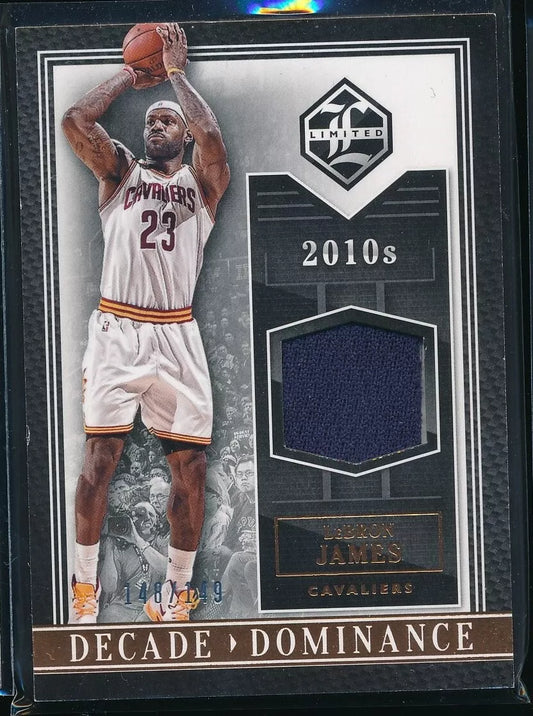 2015 Panini Limited Lebron James Decade Dominance Game-Worn Jersey /149 Cavs #12