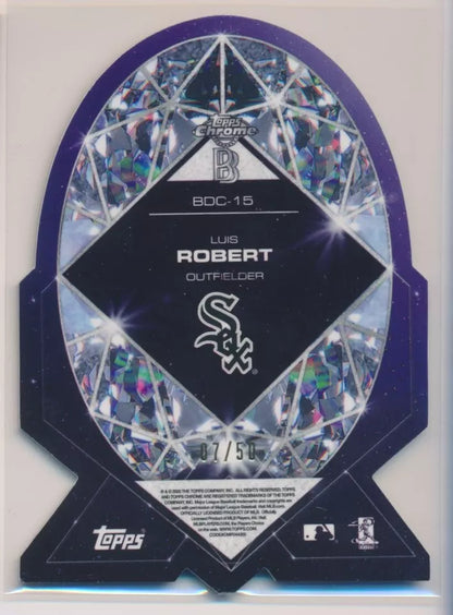 2020 Topps Chrome Ben Baller Rookie RC Die-Cut Gold 07/50 Luis Robert #BDC-15 SP