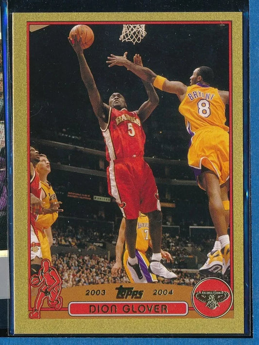 #127 Dion Glover Atlanta Hawks 2003-04 Basketball /99 Kobe in the back SSP