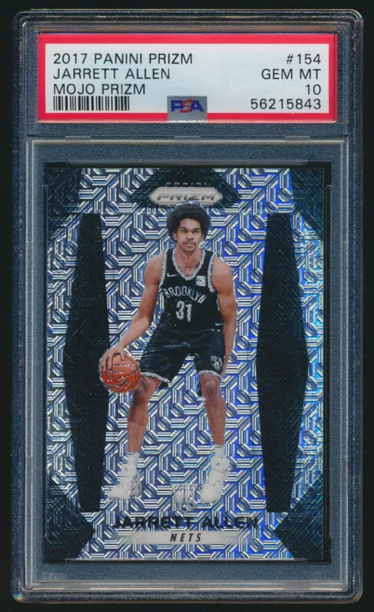 2017-18 Panini Mojo Prizm Refractor Jarrett Allen RC /25 PSA 10 POP 3 #154