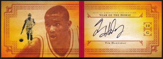 2013-14 UD Exquisite "Year of the Horse" Tim hardaway Auto Booklet 11/15 #YOH-TH