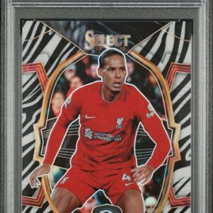 2022-23 Panini Select Premier League Zebra #60 Virgil van Dijk /25 PSA 10 POP 1