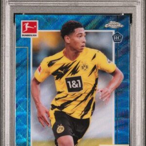 2020 Topps Chrome Bundesliga #31 Jude Bellingham Blue Wave Refractor /150 PSA 10