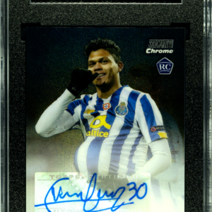 2020-21 Stadium Club UEFA Black Autograph Rookie /10 SGC 9.5 /10