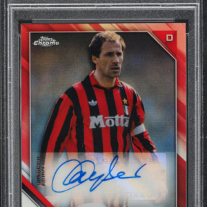 2021 TOPPS CHROME UEFA CHAMPIONS LEAGUE FRANCO BARESI /10 AUTOGRAPHS RED REFRACTOR