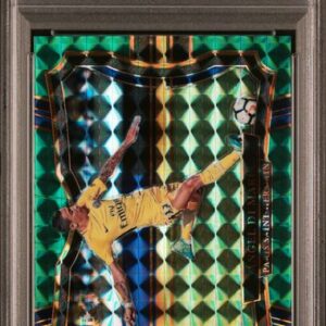 2017 PANINI SELECT GREEN Angel Di Maria Field level green /5 Psa 9