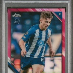 2021-22 Topps Chrome Francisco Conceicao #96 Pink Refractor RC 167/175 PSA 10