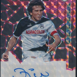 2020-21 Panini Mosaic Serie A Zico #S-Z Scripts Auto Red Fusion Brazil Udinese