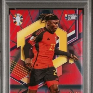 Johan Bakayoko 2023 Finest UEFA EURO National Debut RED BLACK VAPORWAVE PSA 9