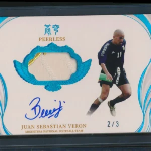 2022 Fansmall Argentina Player worn Jersey Auto /3 Juan Sebastian Veron #PA-JSV