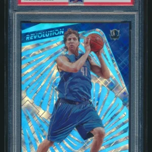 2015-16 Panini Revolution Dirk Nowitzki #24 Cosmic 076/100 PSA 9 Mavericks