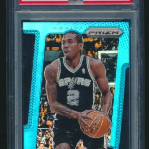 KAWHI LEONARD Light Blue Die-Cut Prizm 2013-14 Panini Prizm #192/199 PSA 9 Spurs
