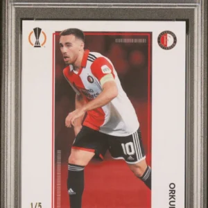 2022-23 Topps Total Football Orkun Kokcu #CC118 Red 1st /5 PSA 8 Rookie RC POP 1