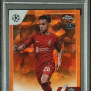 2022-23 TOPPS CHROME SAPPHIRE EDITION UEFA FABIO CARVALHO #28 Orange PSA 10 /50