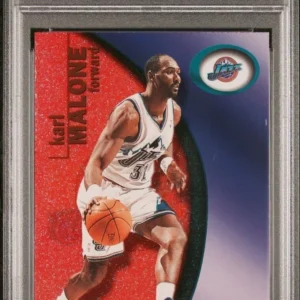 2000-01 E-X EX essential credentials NOW Karl Malone #90 /201 PSA 8 Jazz POP 2