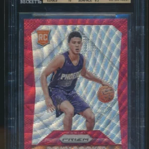 2015-16 Panini Prizm Devin Booker Ruby Wave Rookie /350 BGS 9.5 RC Suns #308