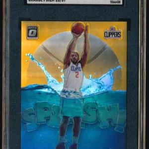 2019-20 Donruss Optic Splash Orange Prizm /39 Kawhi Leonard Clippers SGC 10 #5