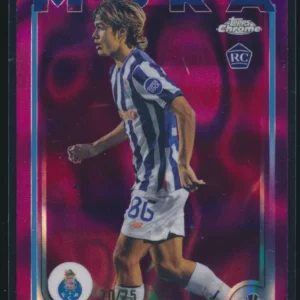 2024-25 Topps Chrome Rodrigo Mora #137 Rookie Purple lava Refractor /75 rc