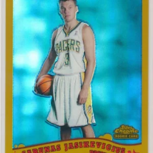 2005 Chrome Gold Refractor 13/99 Sarunas Jasikevicius Rookie RC RARE #182