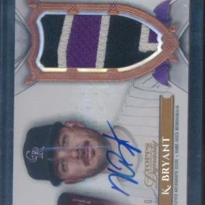 2024 Topps Dynasty Kris Bryant Dynastic Deed Patch Auto /10 #DAP-KB4 Rockies