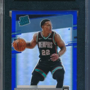 2020-21 Donruss Optic Desmond Bane #180 Blue Rated Rookie 37/59 SGC 9 Grizzlies