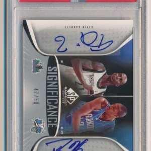 2006 SP Game Used Edition Significance Dual Auto /50 K. Garnett D. Howard PSA 8