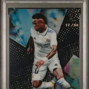 2022-23 Topps Crystal Premium UCL Vini Jr. Purple Real Madrid #53 PSA 10 17/99