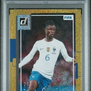 2022-23 Donruss FIFA Eduardo Camavinga Gold 01/10 France POP 2 PSA 10 GEM MT #53