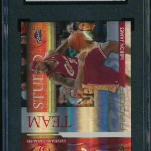 2009-2010 PANINI STUDIO TEAM STUDIO LEBRON JAMES/SHAQUILLE O'NEAL /199 SGC 9.5