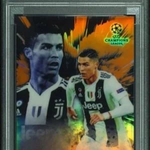 2018 Topps Chrome Cristiano Ronaldo Superstar Sensations orange Ref PSA 9 /25