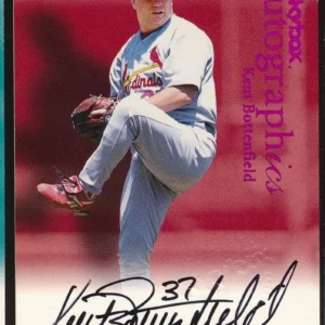 2000 skybox Autographics Kent Bottenfield Purple Foil Auto 14/50 Cardinals RARE