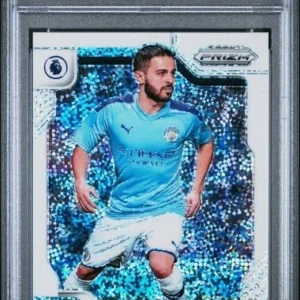 2019-20 Panini Prizm Premier League White Sparkle 01/15 Bernardo Silva #9 PSA 9