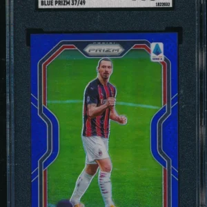 2020-21 Panini Chronicles #25 Prizm Zlatan Ibrahimović blue /49 AC Milan SGC 9.5