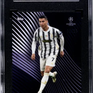 2020-21 Topps On Demand UCL Knockout Cristiano Ronaldo SGC 10 Purple 8/25 RARE