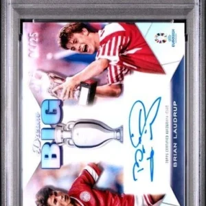 Brian Laudrup Topps Chrome Euro 2024 /25 PSA 9 pop 2 dream big Autograph #DBA-BL