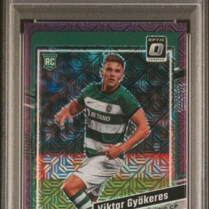 2023-24 Panini Donruss Optic #159 Purple Viktor Gyokeres RC /25 Rookie PSA 9