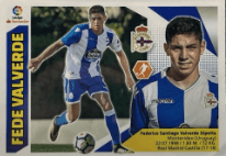 2017-18 Panini Liga Este Stickers Federico Valverde #12B