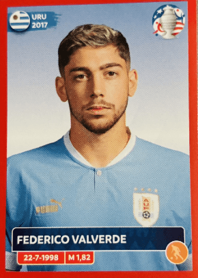 Federico Valverde 2019 Panini Copa América Sticker URU