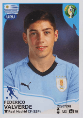 Federico Valverde 2019 Panini Copa América Sticker