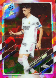 Federico Valverde 2020-21 Topps Chrome UCL Pink Refractor
