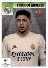 Federico Valverde 2020-21 Topps Merlin Heritage UCL