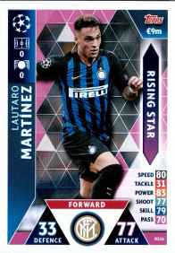 2018-19 Topps Match Attax Rising Star #RS14 Lautaro Martínez