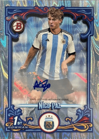 Nico Paz 2023 Bowman 1st Auto Argentina