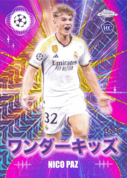 Nico Paz Topps Japan Edition Wonder Kids /50
